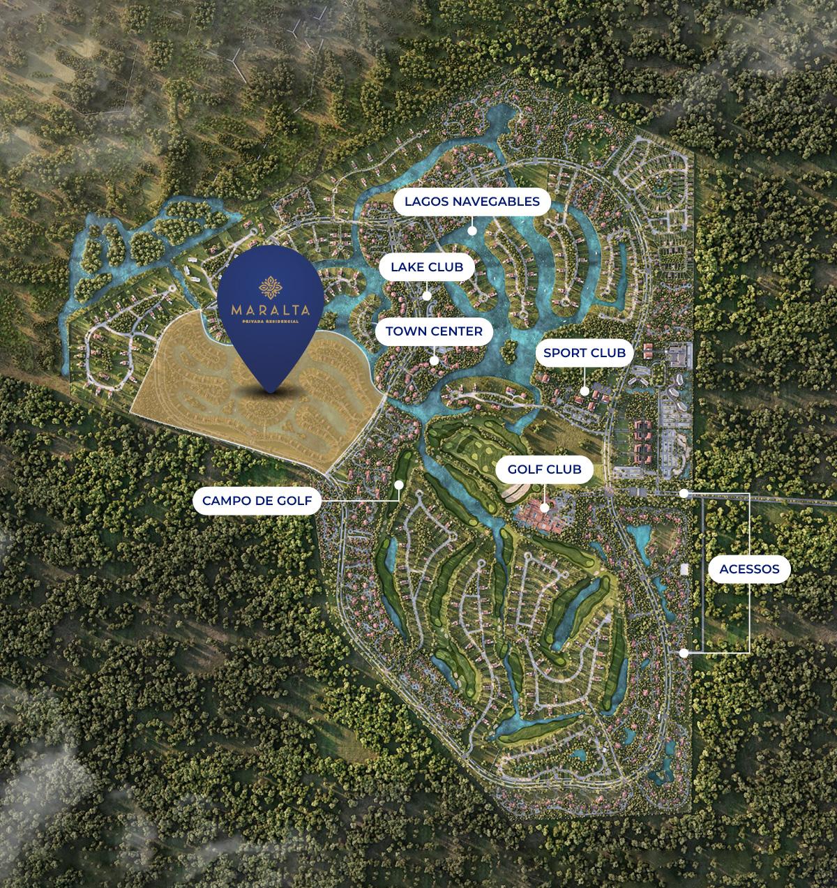 Mapa Aéreo de Maralta